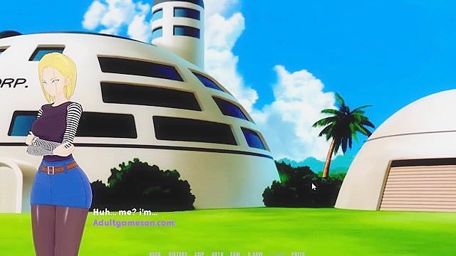 Dragonball Academia - Silde your dick into Android 18 tight robo pussy - game walkthrough