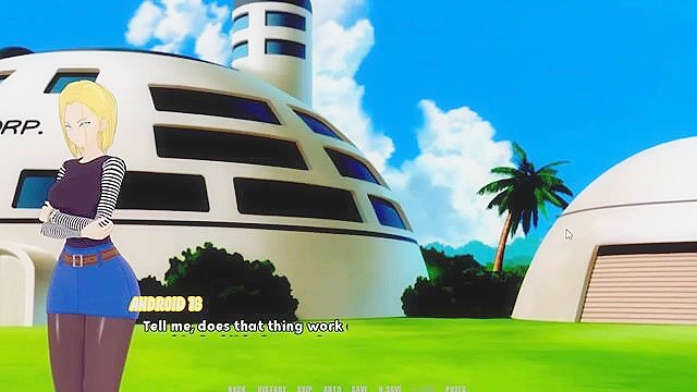 Dragonball Academia - Silde your dick into Android 18 tight robo pussy - game walkthrough