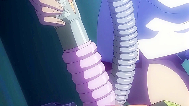 Semen Extraction Ward 3 - Busty hentai nurse uses stun gun on cumming patient
