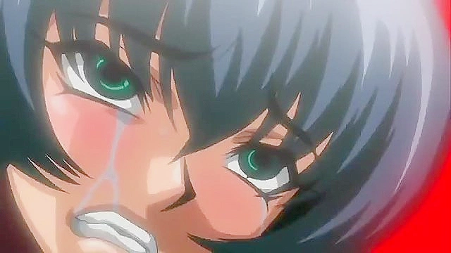 Hentai slut is rammed by huge dildo till her pussy breaks