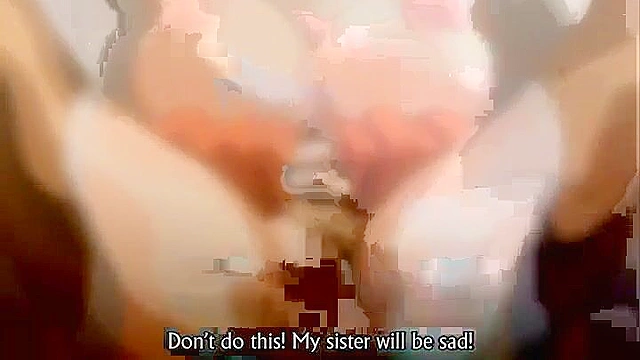 Hentai slut is rammed by huge dildo till her pussy breaks