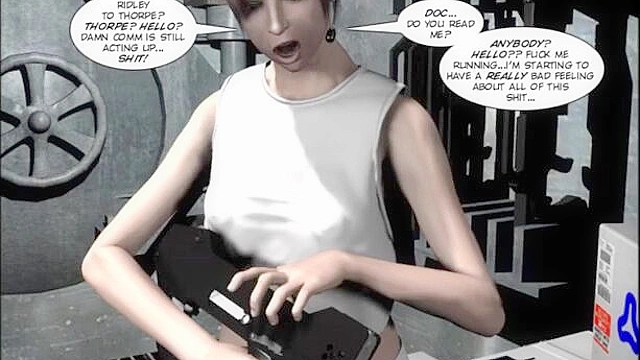 Aliens fuck big titty milfs in this sex comic