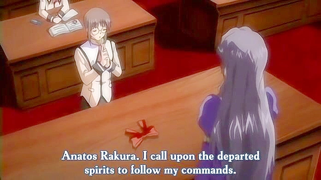 Magical Witch Academy 1 - Group of schoolgirls hold down sensei and give him a handjob till facial