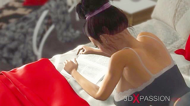 Big dicked ebony futanari face and ass fucks bound white slave