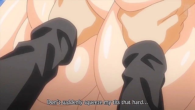 Tenioha! 2 ep1 - Busty anime schoolgirl gets facial after a lusty boobjob