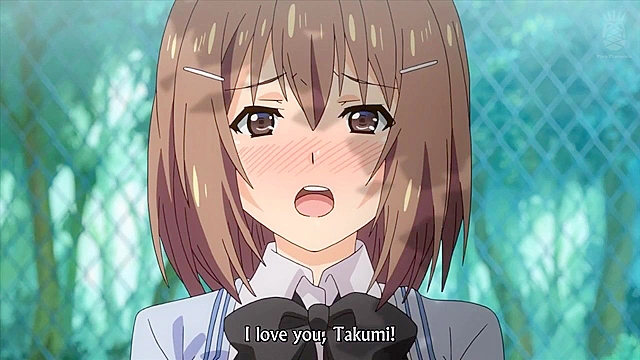 Tenioha! 2 ep1 - Busty anime schoolgirl gets facial after a lusty boobjob