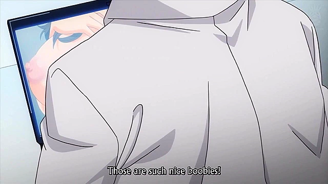 Tenioha! 2 ep1 - Busty anime schoolgirl gets facial after a lusty boobjob