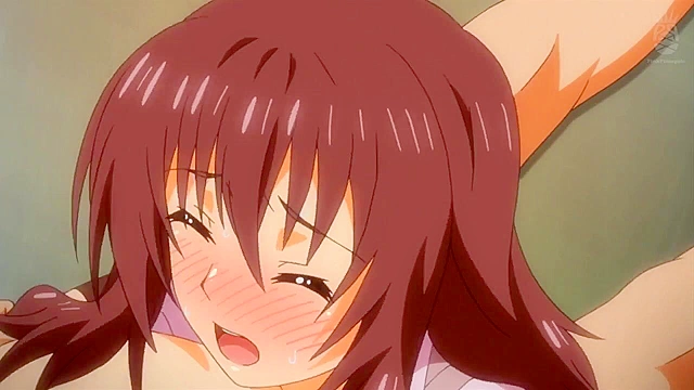 Tenioha! 2 ep1 - Busty anime schoolgirl gets facial after a lusty boobjob