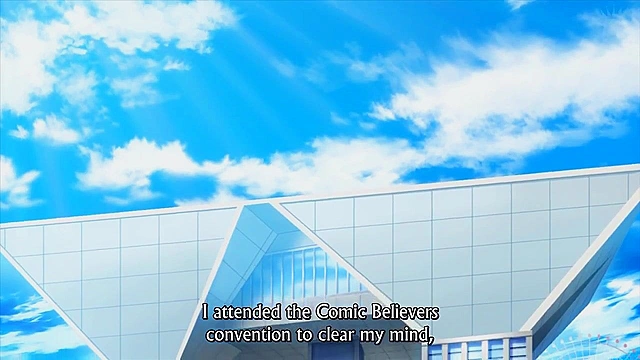 Tenioha! 2 ep1 - Busty anime schoolgirl gets facial after a lusty boobjob