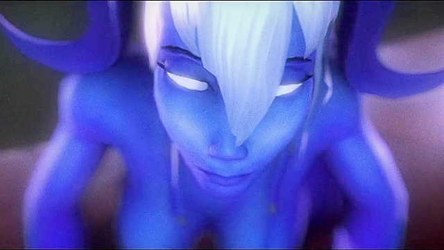 Coliseum of Lust - Orc with a big dick fucks night elf pussy while minions cheer him on