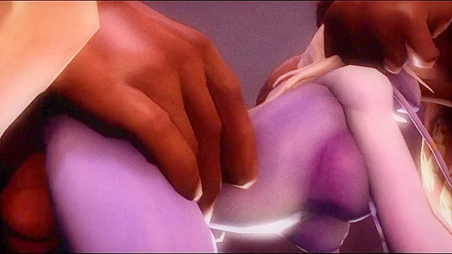 Coliseum of Lust - Orc with a big dick fucks night elf pussy while minions cheer him on