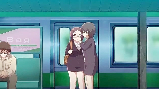 Graduation XX Train 3 - Huge titty sensei gets mouth fucked and covered in cum on train