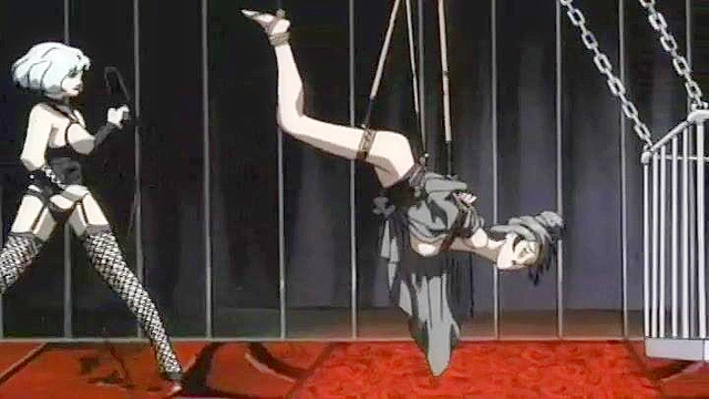 Tied up slaves take a beating for sadistic pleasure and bdsm