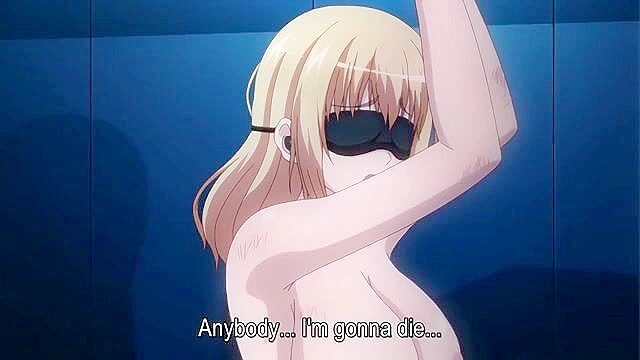 White Blue 3 - Busty anime nurse is tied up, blindfolded and fucked roughly