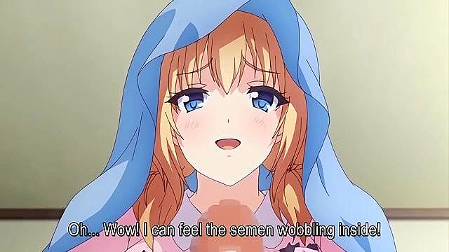 White Blue 3 - Busty anime nurse is tied up, blindfolded and fucked roughly