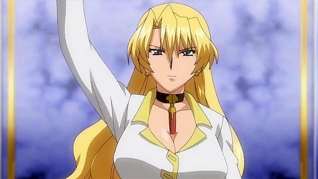 Busty redhead futa girl gets her holes destroyed while suspended in the air