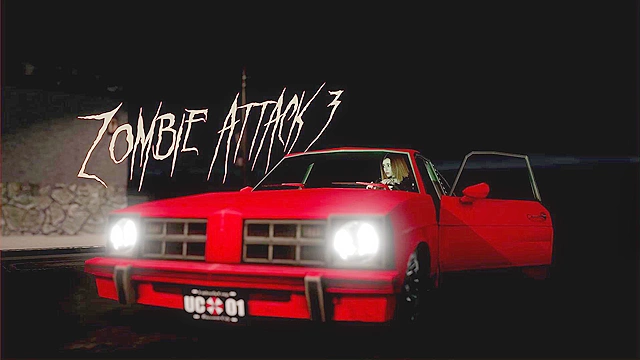 Zombie Attack 3 pt1 - Dirty slut is peeing in the basement when a zombie grabs and face fucks her