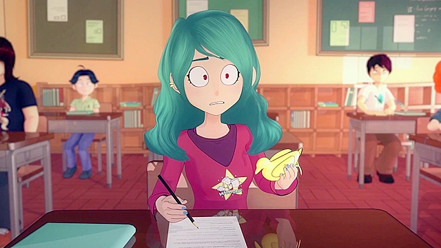 Meru the Succubus 4 - Schoolgirl demon is gangbanged in the school locker room