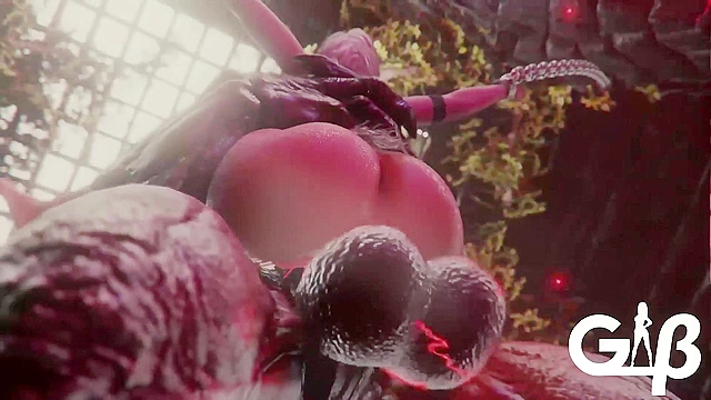 Ashen One pounds his demon cock in busty Fire Keeper of Dark Souls