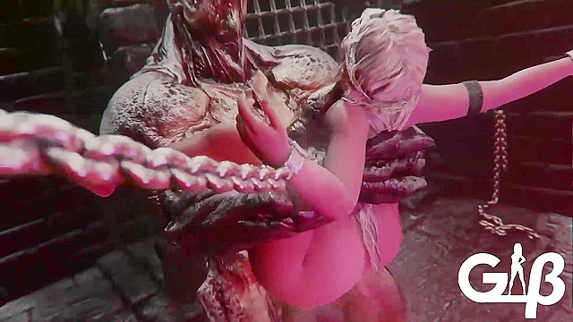 Ashen One pounds his demon cock in busty Fire Keeper of Dark Souls