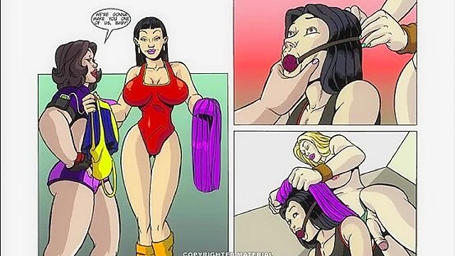 Futa Trap Tranny Comixxx Pack 9 Blonde shemale stripper going wild