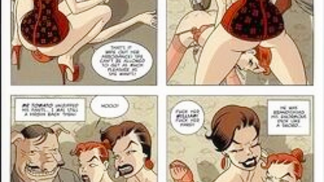 Futa Trap Tranny Comixxx Pack 9 Blonde shemale stripper going wild