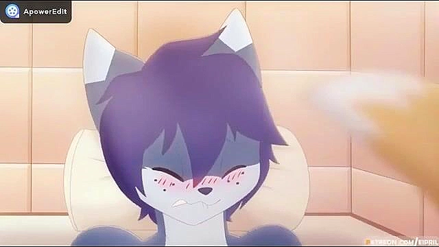 2 furrys fuck cowgirl in bathtub