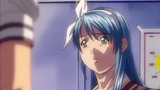 Horny hentai schoolgirl gets sprayed with hot cum repeatedly