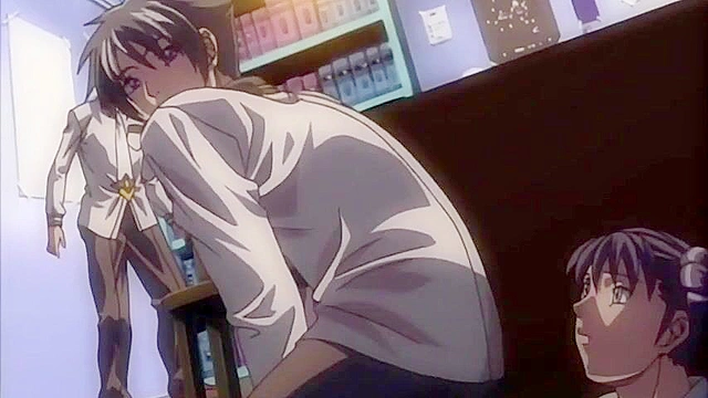 Horny hentai schoolgirl gets sprayed with hot cum repeatedly