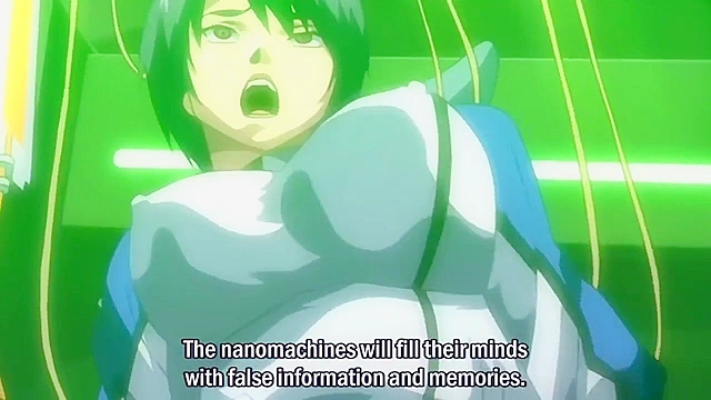 Prison slave cleans off a man's dick cheese in hentai gangbang