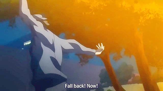 Prison slave cleans off a man's dick cheese in hentai gangbang