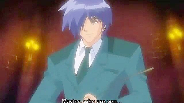 Bad servant is chained up and dildo fucked with some blackmailing pics