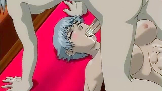 Living Sex Toy 1 - Girls watch while guy creampies inside a tight hentai cunt