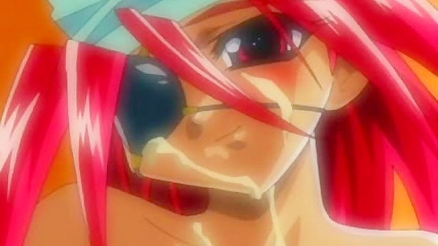 Busty redheaded anime virgin has intense orgasm after pussy licking