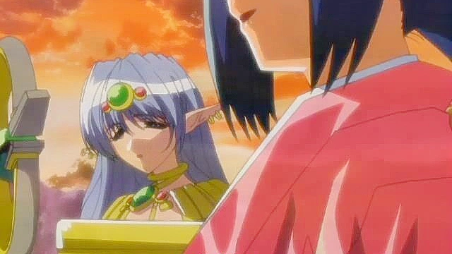 Busty redheaded anime virgin has intense orgasm after pussy licking