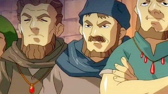 Busty redheaded anime virgin has intense orgasm after pussy licking