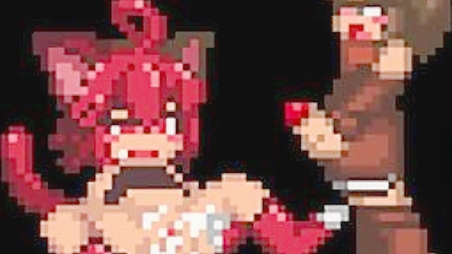 8bit cartoon porn with titty fucking and cumshots