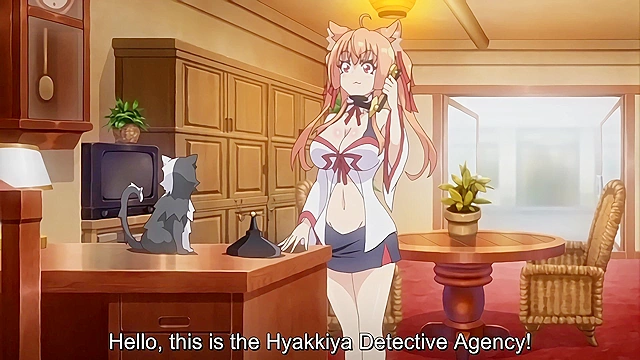 Hyakkiya Detective Office 4 - Doggirl spirit gets purified with hard monster cock thrusts