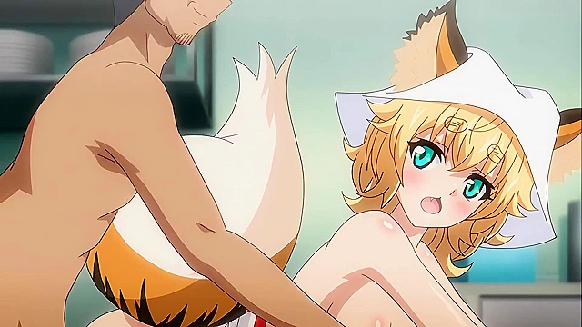 Fox Girl's Naughty Resort 2 - Petite furry hentai girl fucks all the hotel guests