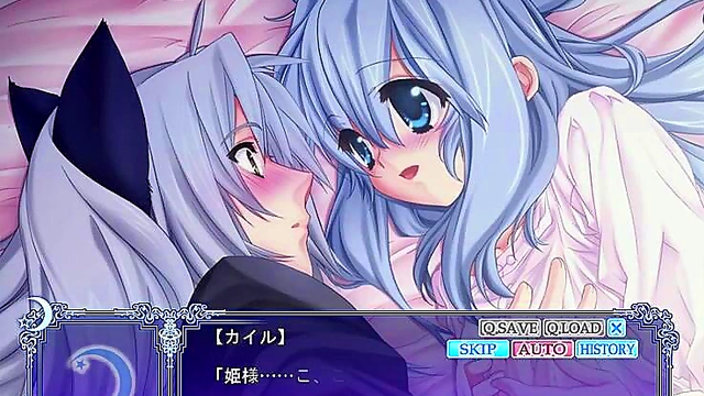 Kawaii Kemonomimi Girl Seduces You Under the Moon for Naughty Fun