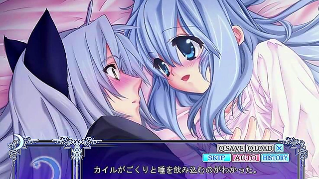 Kawaii Kemonomimi Girl Seduces You Under the Moon for Naughty Fun