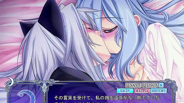 Kawaii Kemonomimi Girl Seduces You Under the Moon for Naughty Fun