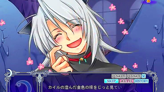 Kawaii Kemonomimi Girl Seduces You Under the Moon for Naughty Fun