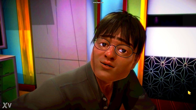 Nerd Gets Seduced by Busty Cartoon Family Member for Blowjob Fun