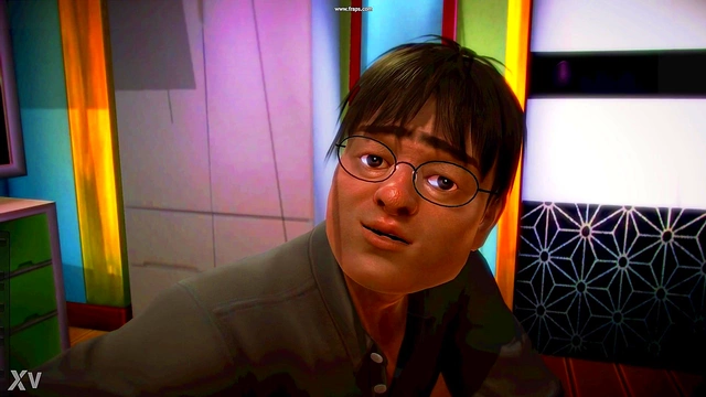 Nerd Gets Seduced by Busty Cartoon Family Member for Blowjob Fun