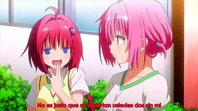 Horny To Love Ru Darkness Anime Couple Engage in Ecchi Fun