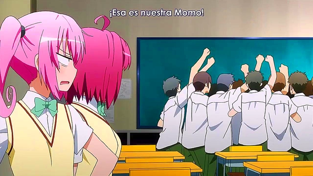 Horny To Love Ru Darkness Anime Couple Engage in Ecchi Fun