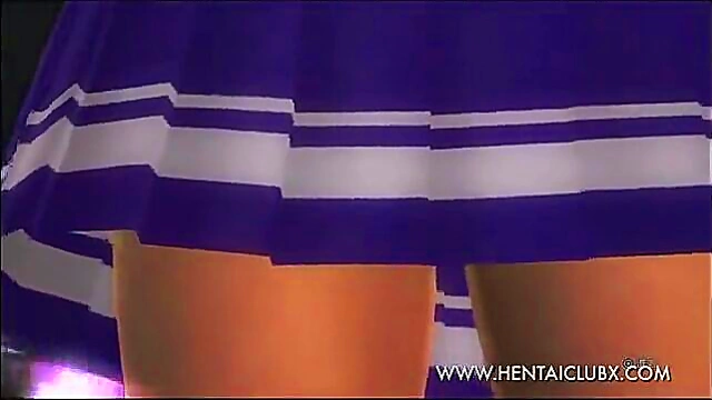 Sexy Ecchi Cheerleader Ayane Gets Nude In Anime Hotness