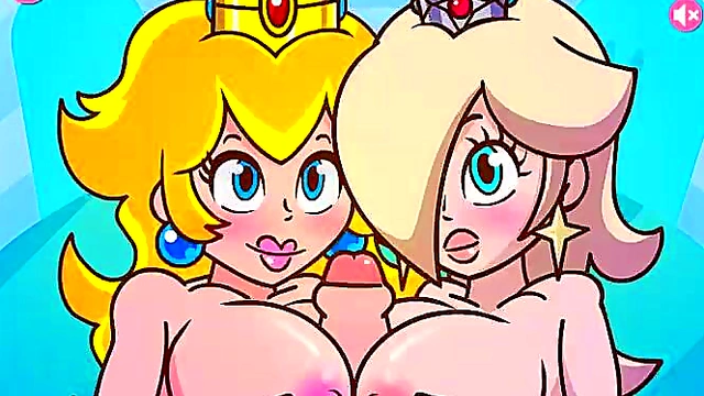 Big-Titted Princess Peach & Rosalina Tease With Titjobs In Sexy Hentai Scene