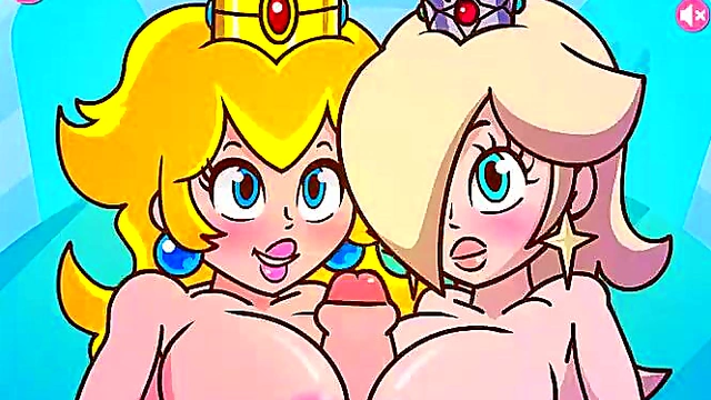 Big-Titted Princess Peach & Rosalina Tease With Titjobs In Sexy Hentai Scene
